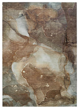 Machine Washable Indoor/Outdoor Chantille ACN522 Brown 3' x 5' Rug
