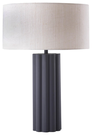Latur Gray Table Lamp, Gray,White