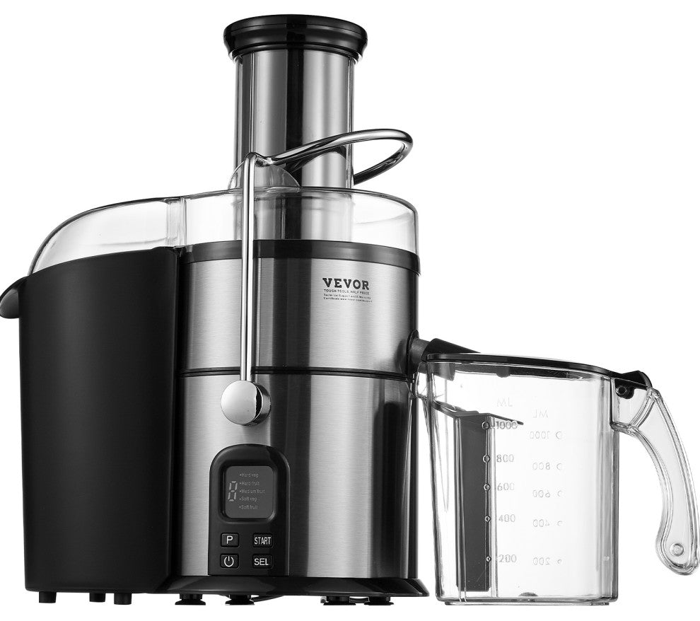 VEVOR Centrifugal Juicer Machine Fruits Vegetables Juice Extractor 850W 5 Speeds