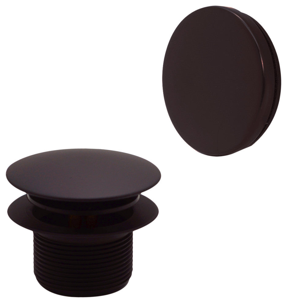 Illusionary Overflow 12" & 4" Sch. 40 PVC Bath Waste and Overflow Tip-Toe, Oil Rubbed Bronze