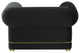 Ricardo Black Velvet Accent Chair