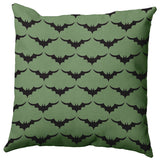 18" x 18" Bat Colony Decorative Throw Pillow, Sage
