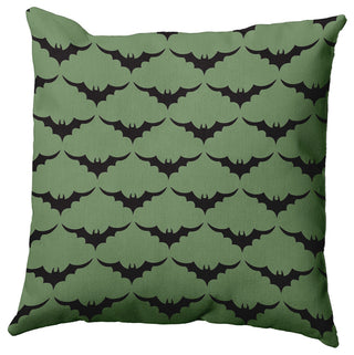 18" x 18" Bat Colony Decorative Throw Pillow, Sage
