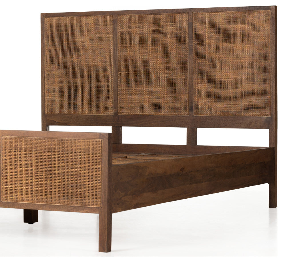 Sydney Bed-Brown Wash-Queen