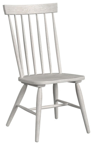 Windsor Solid Ash Dining Chair, White, Set of 2