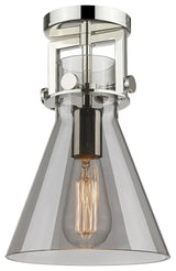 Innovations Newton Cone 1 8" Flush Mount Polished Nickel