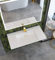 CastelloUSA Vanish Minimalist Wall Mount Bathroom Sink, White, 36''