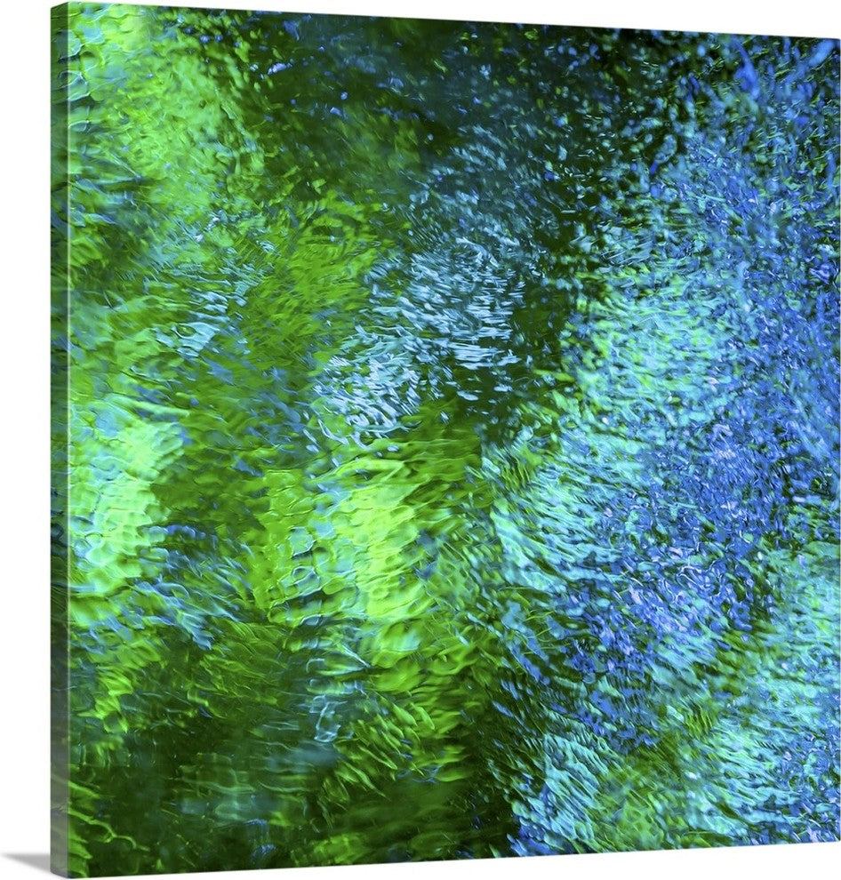 "Monet's Pool III" Wrapped Canvas Art Print, 35"x35"x1.5"