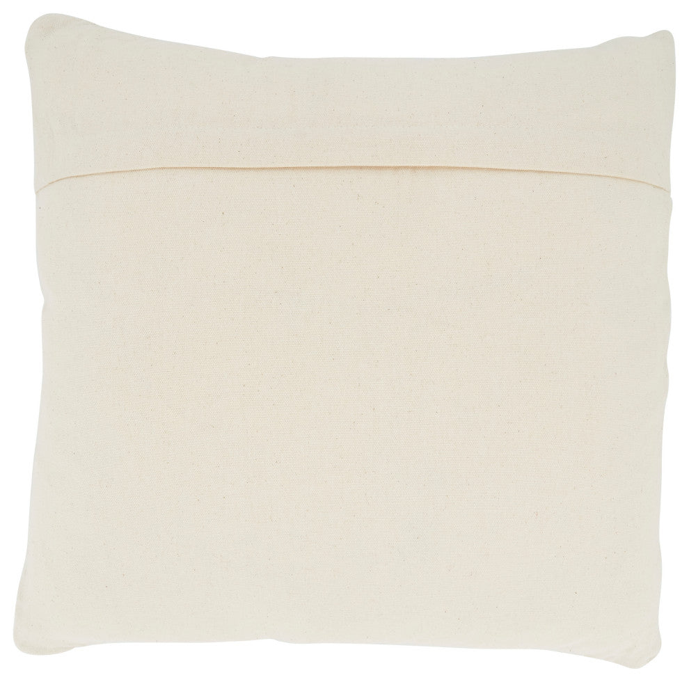 Throw Pillow Cover With Moroccan Design, Poly Filled