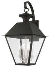 Black Classic, Colonial, Historical, Timeless Outdoor Wall Lantern