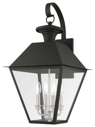 Black Classic, Colonial, Historical, Timeless Outdoor Wall Lantern