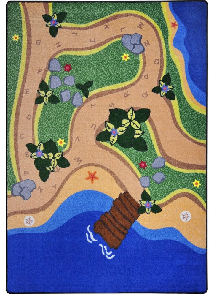 Kid Essentials Rug, Sandy Shores, 5'4"x7'8"