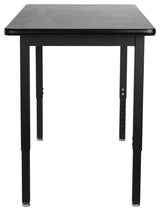 NPS Steel Height Adjustable Science Lab Table, 24 X 72, HPL Top