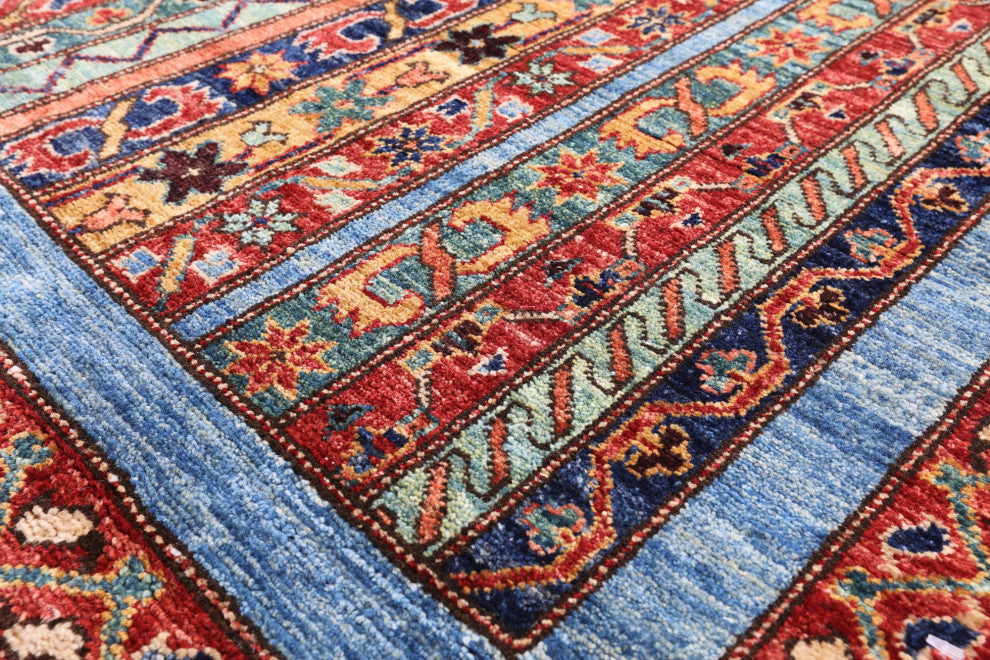 5' 0" X 7' 0" Persian Gabbeh Shall Hand-Knotted Rug Q5005