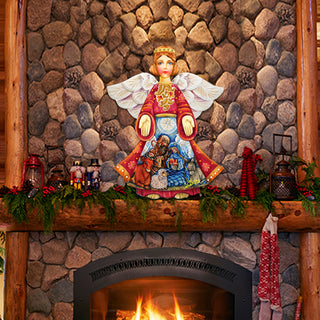 Nativity Christmas Angel Door Hanger