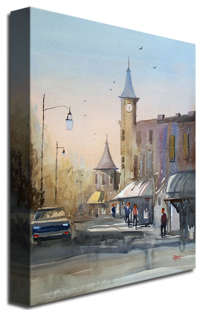 ''Berlin Clock Tower'' Canvas Art by Ryan Radke
