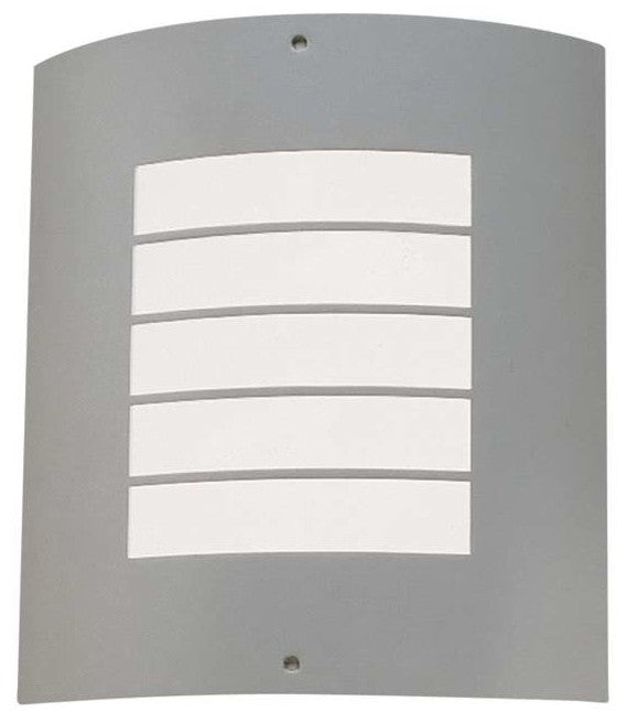 Contemporary Newport Outdoor Wall, Large, Brushed Nickel