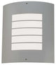Contemporary Newport Outdoor Wall, Large, Brushed Nickel