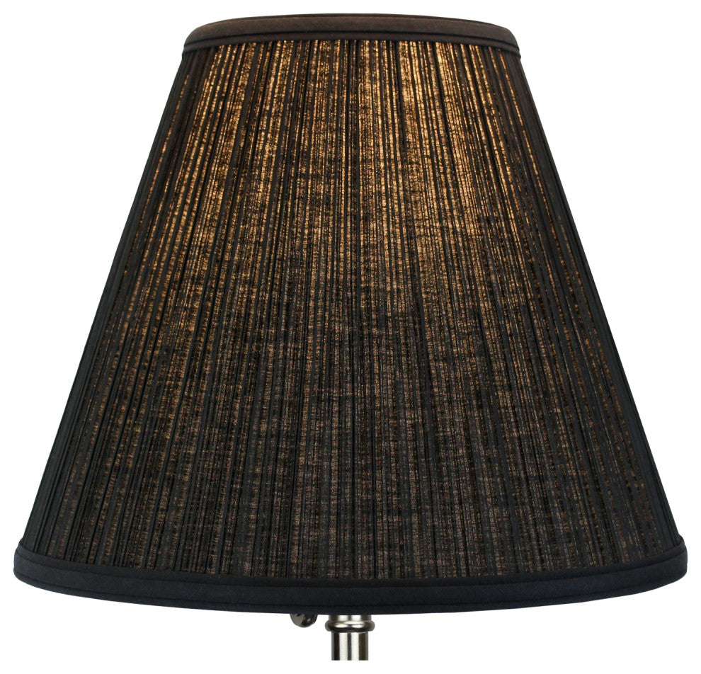Fenchel Shades 6"x13"x11" Bulb Clip Attachment Empire Lamp Shade, Pleated Mushro