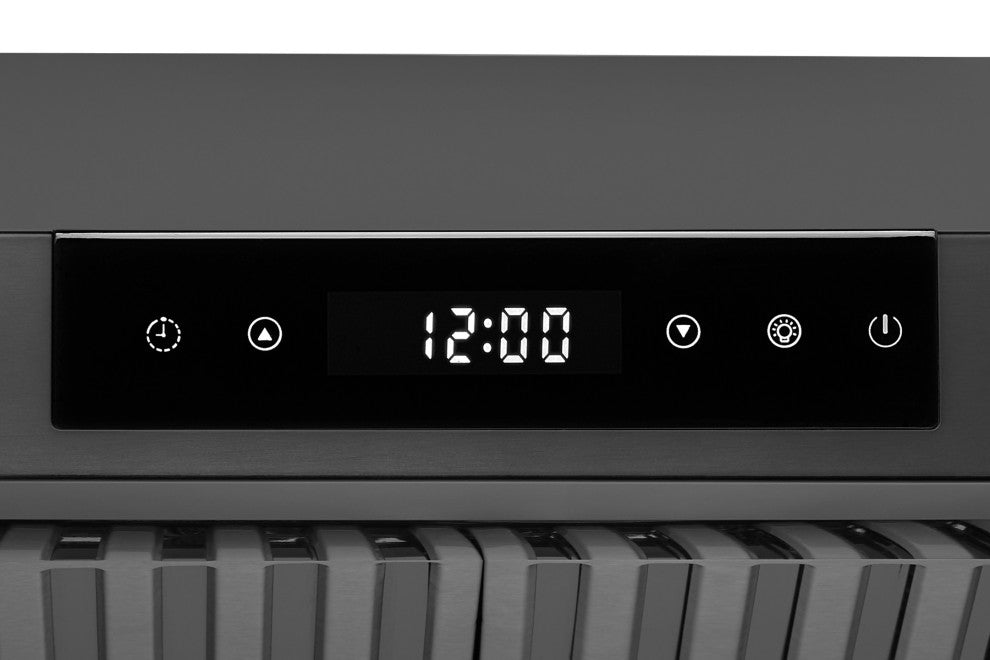 Hauslane | Chef Series PS18 Under Cabinet Kitchen Range Hoods, Black Stainless Steel, 30"