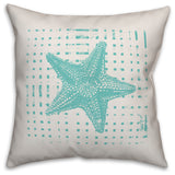 Abstract Starfish 20x20 Throw Pillow