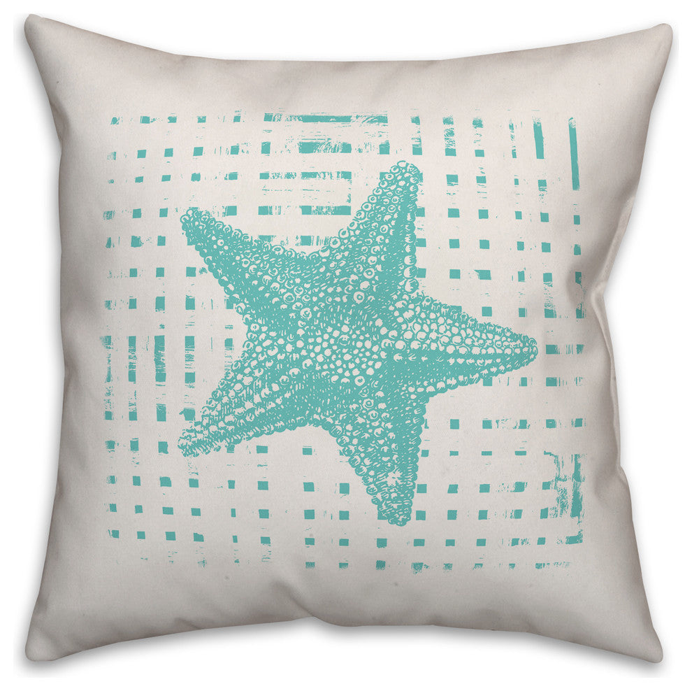 Abstract Starfish 20x20 Throw Pillow
