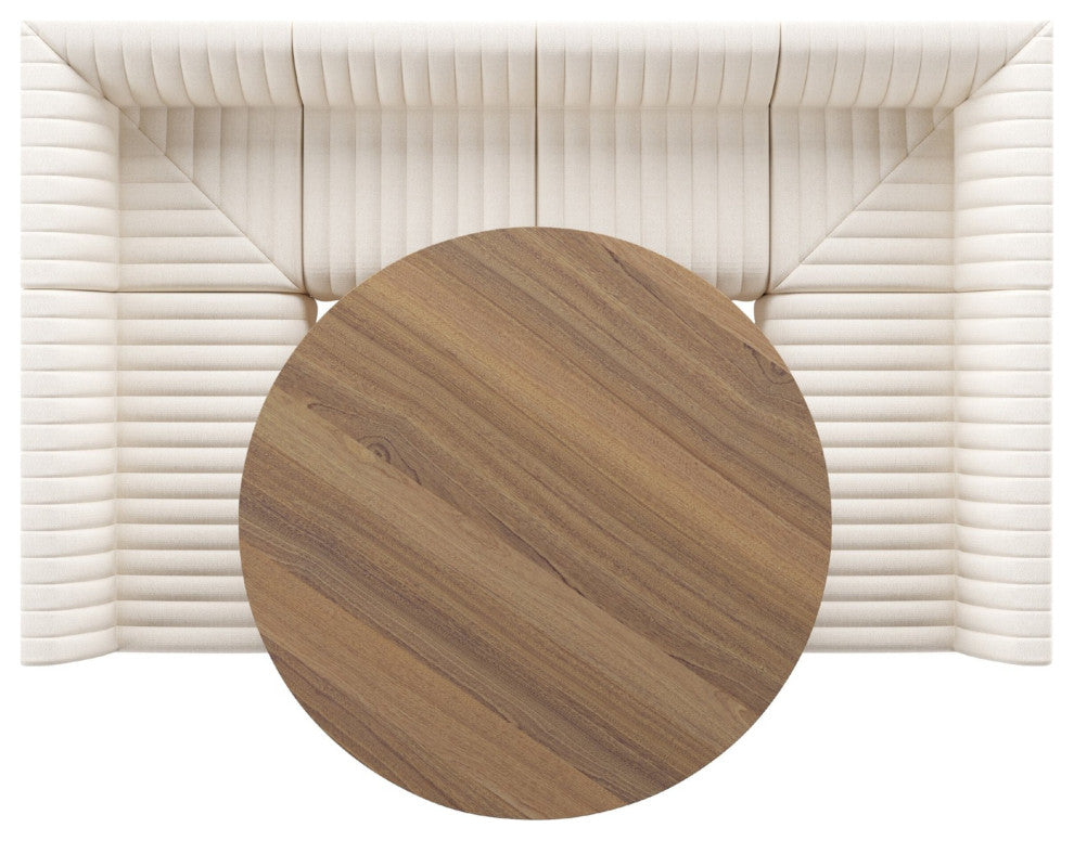 Augustine Dining Banquette U Shape 106" Capri Oatmeal