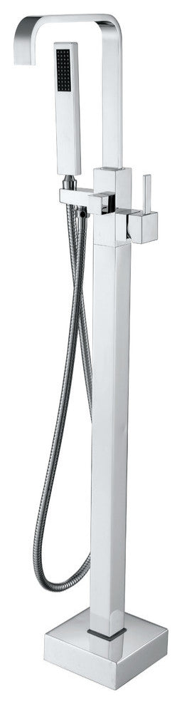 ANZZI Victoria 2-Handle Claw Foot Tub Faucet with Hand Shower in Polished Chrome