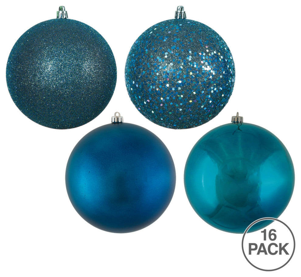 3" Sea Blue 4 Finish Ball Asst 16/Box