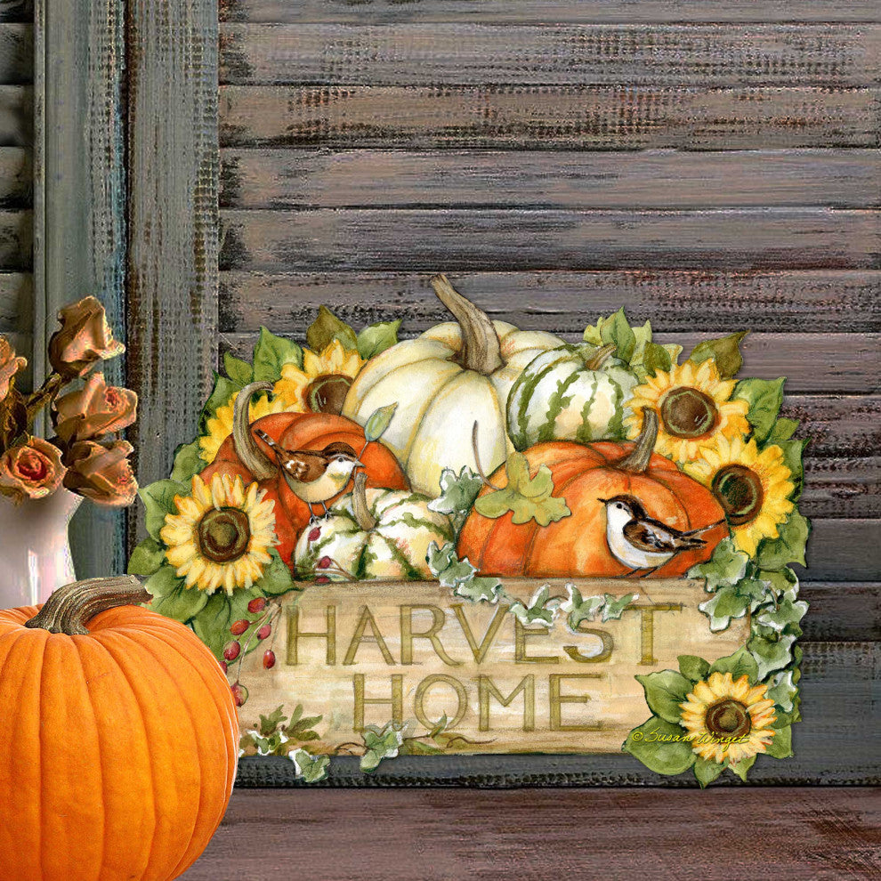 Cornucopia Door Decor by Susan Winget Thanksgiving Decor
