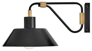 Hinkley Brewster Small Wall Mount Barn Light, Black Oxide