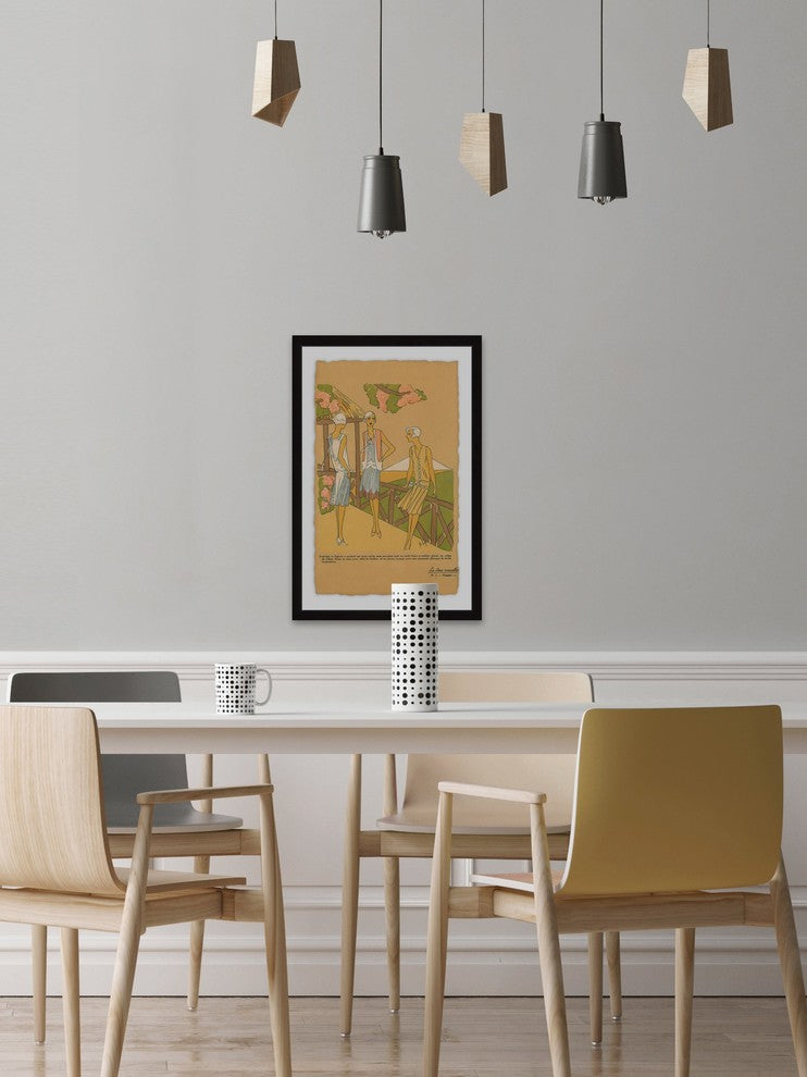 "On the Terrace" Framed Painting Print, 20"x30"