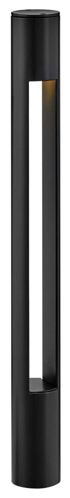 Hinkley Atlantis Round Small Bollard, Satin Black