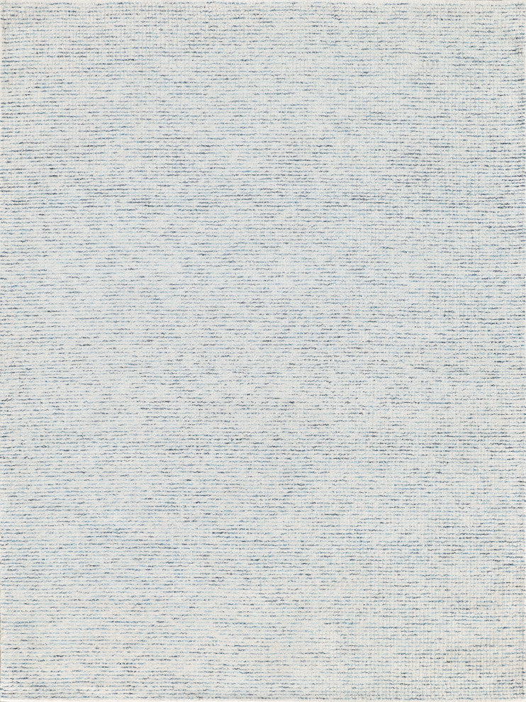 Key West Handmade Hand-Tufted Wool Blue/Ivory Area Rug, 10'x14'