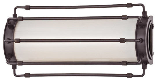 Hyde Park LED 15" Wall Sconce With White Shade, Finish: Old Bronze