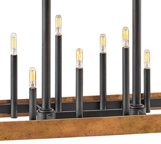 Hinkley Wells Large Eighteen Light Linear, Weathered Brass