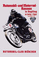 Automobile and Motorcycle Race - Munich- Canvas Poster 20" x 30"