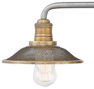 Hinkley Rigby Medium Three Light Vanity, Antique Nickel