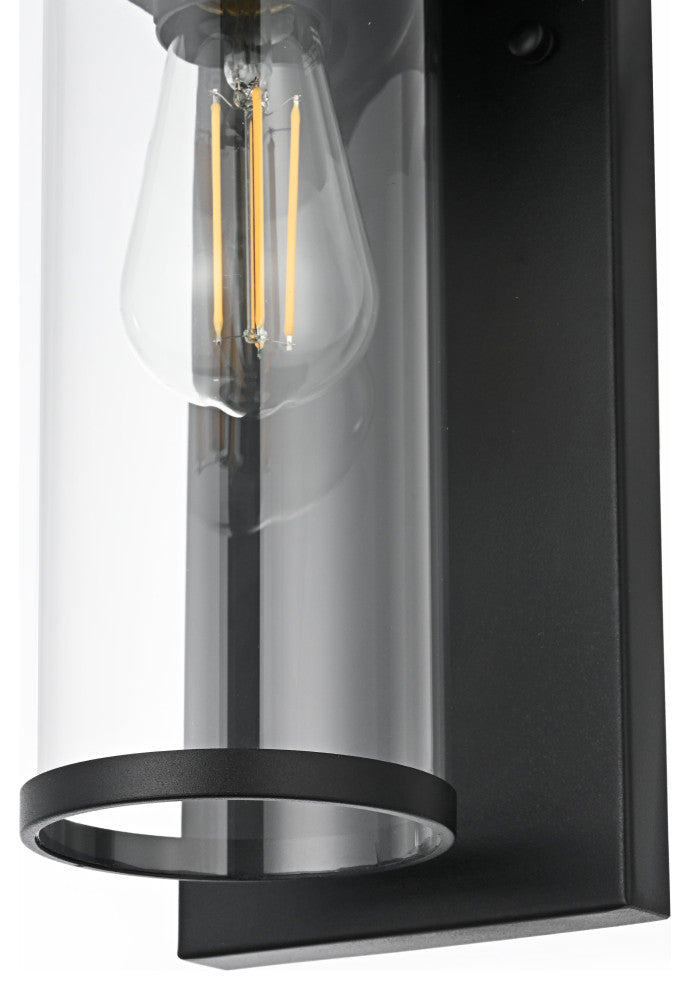 Home Living 5.5" Outdoor Wall Sconce, Black