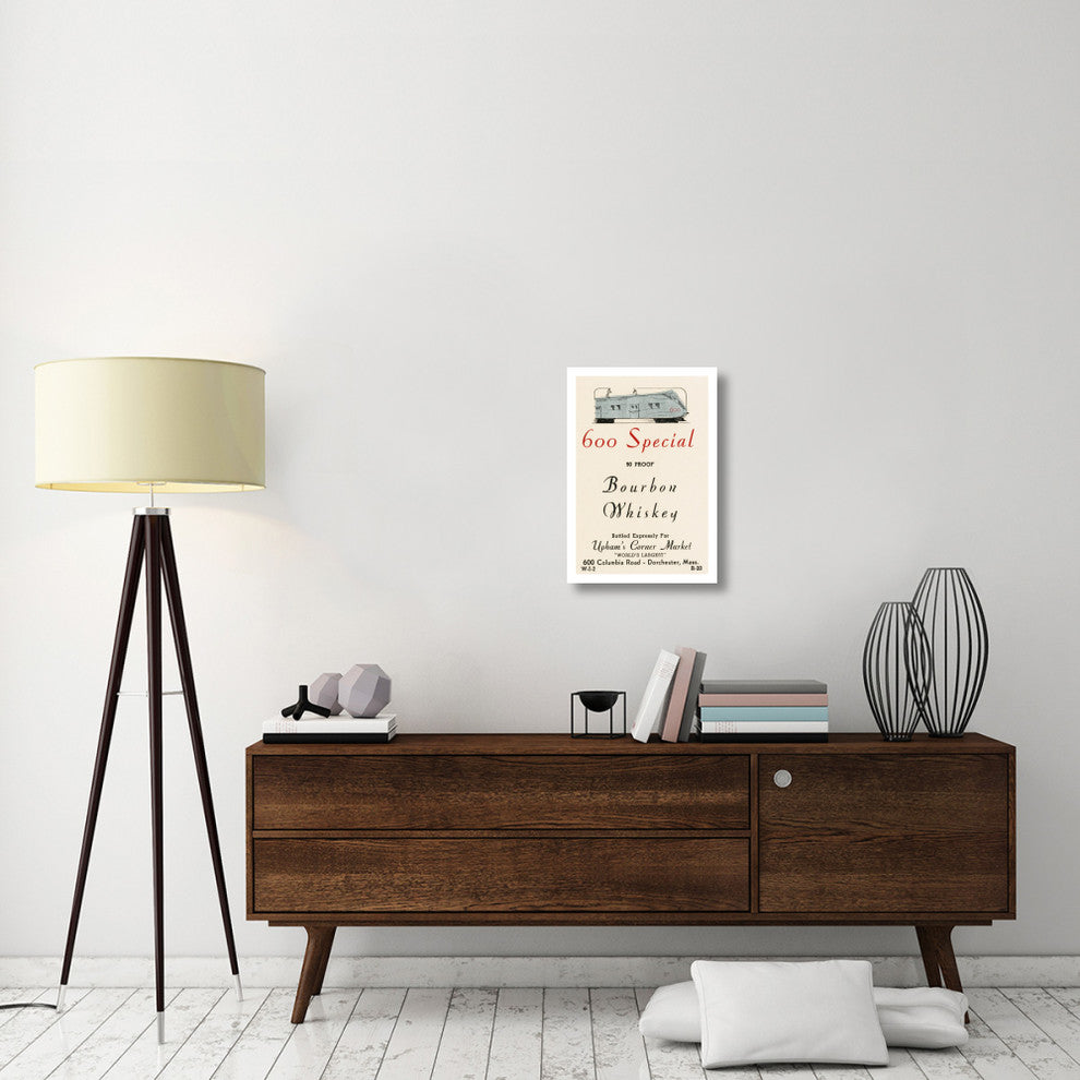 "600 Special Bourbon Whiskey" Paper Print by Vintage Booze Labels, 17"x24"