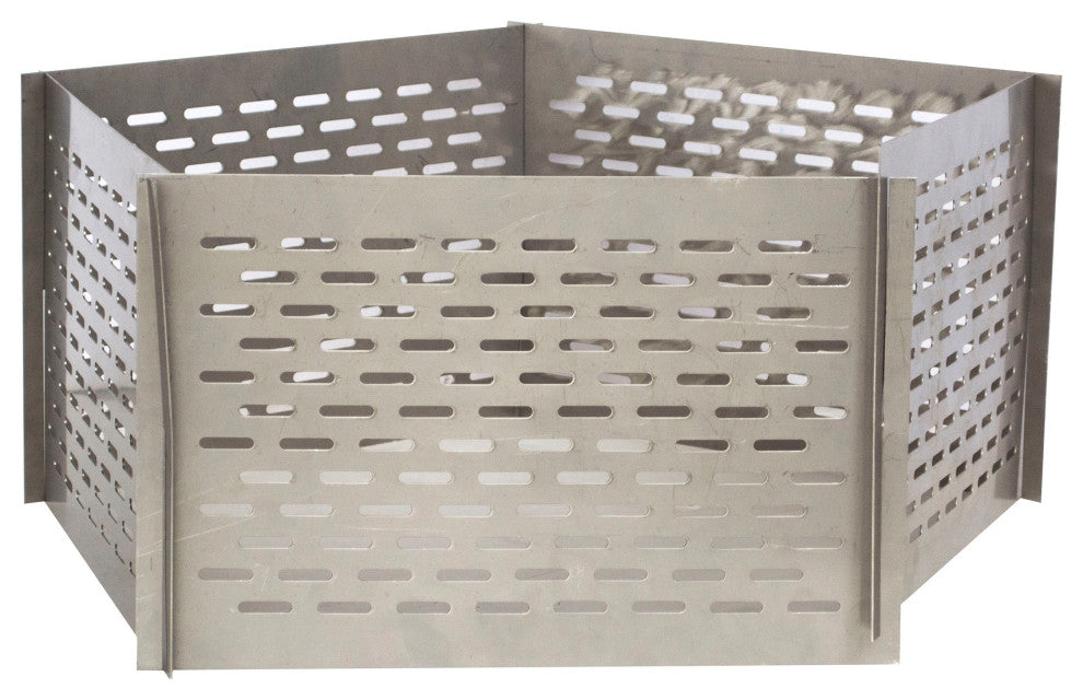 Portable 5 Panel Interlocking Stainless Steel Fire Pit