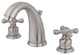 Kingston Brass Widespread Bathroom Faucet With Retail Pop-Up, Brushed Nickel