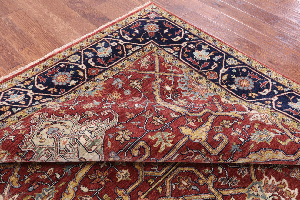Persian Fine Serapi Handmade Rug 7' 11" X 10' 1" - Q16034