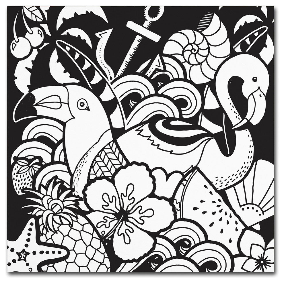 Hello Angel ''Island Fun'' Canvas Art, 24x24