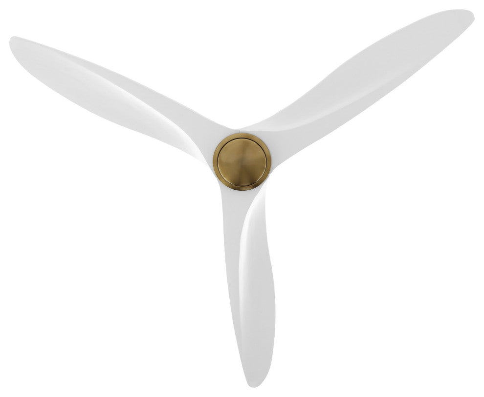60" 3-Blade Reversible DC Motor Ceiling Fan With Remote, Gold