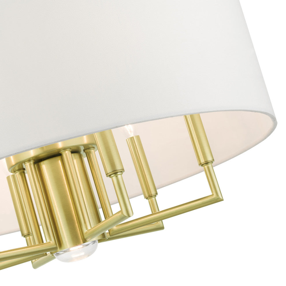 Satin Brass Timeless, Transitional, Pendant Chandelier
