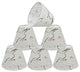 Small Hardback Empire Chandelier Clip On Lamp Shade Off White 3"x6"x5", Set of 6