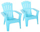 Maryland Adirondack Chairs, Set of 2, Blue