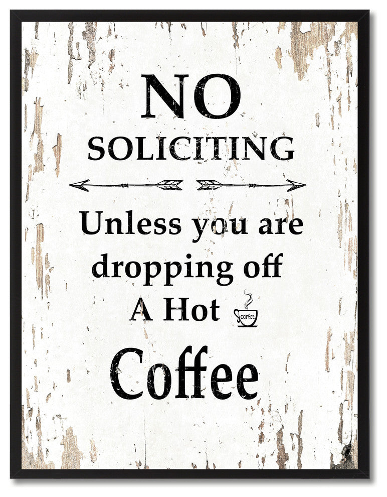 Dropping Off A Hot Coffee Inspirational, Canvas, Picture Frame, 22"X29"