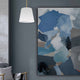 14" Modern Gold Modern Pendant Light With Tapered Drum Shade, White